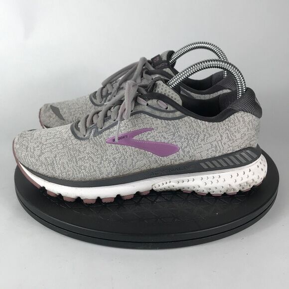 Brooks GTS 20 Gray/Purple Athletic Running Shoes 1202961B030 Women’s Size 7 - Picture 8 of 12